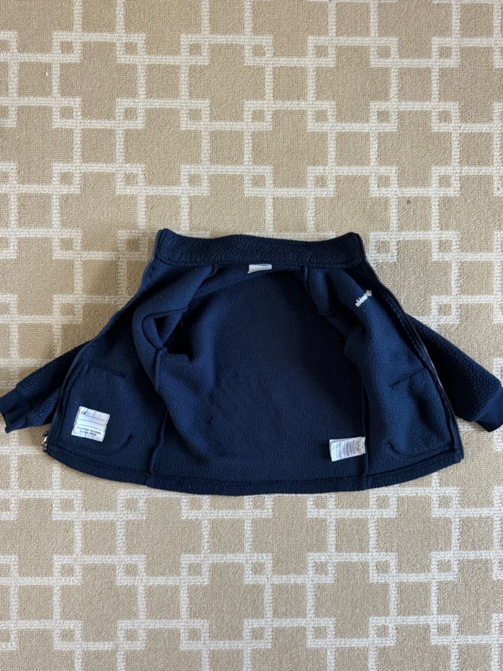 Columbia Sherpa Fleece Jacket Full Zip Navy Cozy Kids Size XS 6/7 - Picture 7 of 12